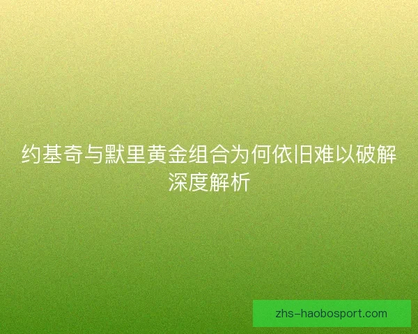 约基奇与默里黄金组合为何依旧难以破解深度解析